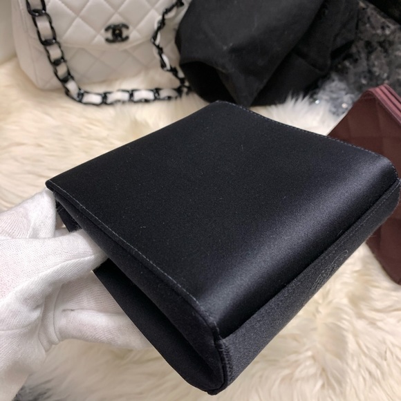 ❌SOLD ❌Vintage Chanel camellia satin mini handle bag - Picture 7 of 13